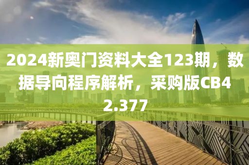 2024新奥门资料大全123期，数据导向程序解析，采购版CB42.377