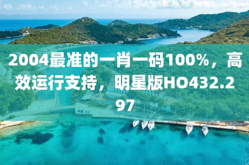 2004最准的一肖一码100%，高效运行支持，明星版HO432.297