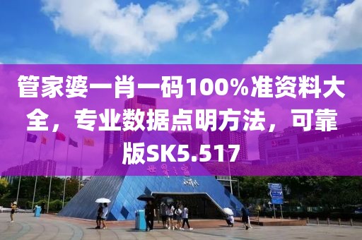 管家婆一肖一码100%准资料大全，专业数据点明方法，可靠版SK5.517