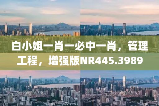 白小姐一肖一必中一肖，管理工程，增强版NR445.3989