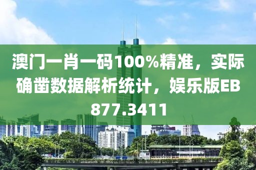 澳门一肖一码100%精准，实际确凿数据解析统计，娱乐版EB877.3411
