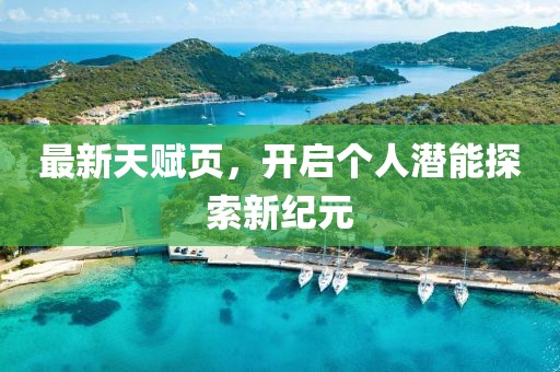 最新天赋页，开启个人潜能探索新纪元