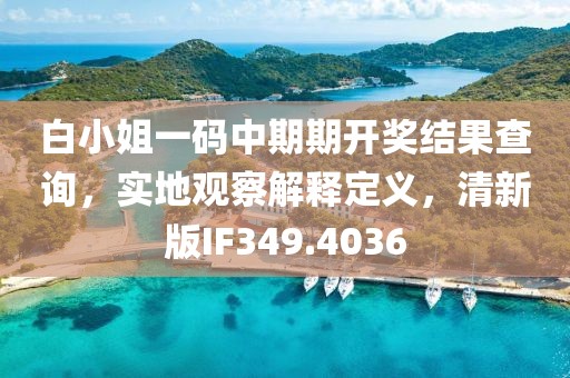 白小姐一码中期期开奖结果查询，实地观察解释定义，清新版IF349.4036