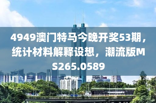 4949澳门特马今晚开奖53期，统计材料解释设想，潮流版MS265.0589