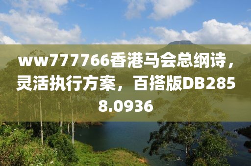 ww777766香港马会总纲诗，灵活执行方案，百搭版DB2858.0936