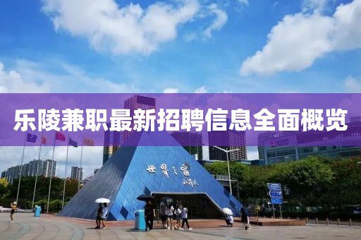 乐陵兼职最新招聘信息全面概览