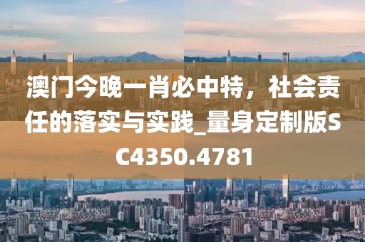 澳门今晚一肖必中特，社会责任的落实与实践_量身定制版SC4350.4781