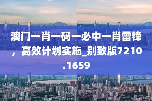 澳门一肖一码一必中一肖雷锋，高效计划实施_别致版7210.1659