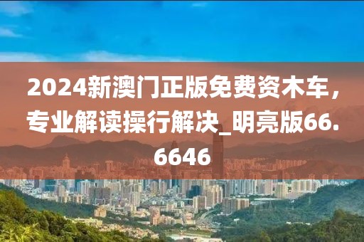 2024新澳门正版免费资木车，专业解读操行解决_明亮版66.6646