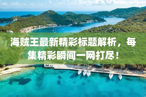 海贼王最新精彩标题解析，每集精彩瞬间一网打尽！