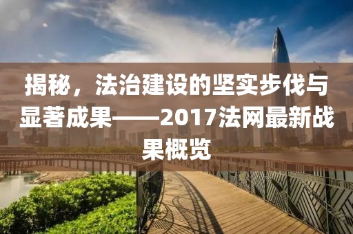 揭秘，法治建设的坚实步伐与显著成果——2017法网最新战果概览