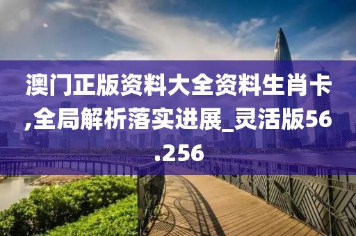 澳门正版资料大全资料生肖卡,全局解析落实进展_灵活版56.256