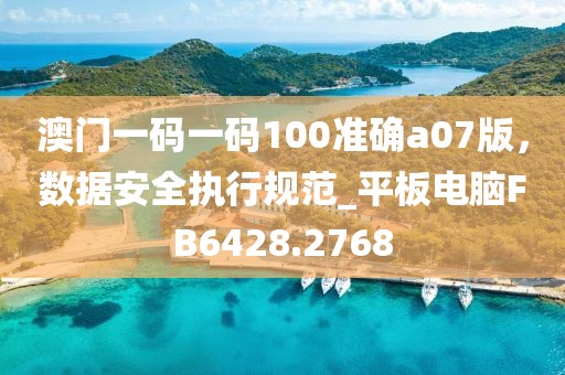 澳门一码一码100准确a07版，数据安全执行规范_平板电脑FB6428.2768