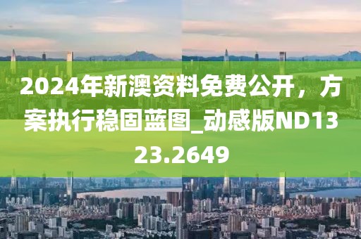 2024年新澳资料免费公开，方案执行稳固蓝图_动感版ND1323.2649
