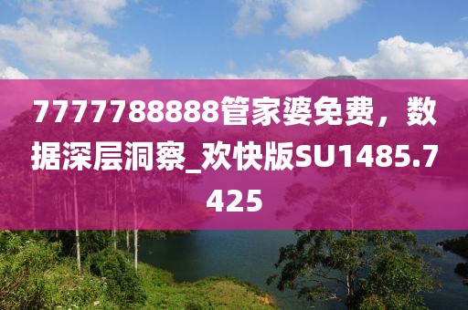 7777788888管家婆免费，数据深层洞察_欢快版SU1485.7425