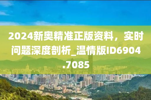 2024新奥精准正版资料，实时问题深度剖析_温情版ID6904.7085