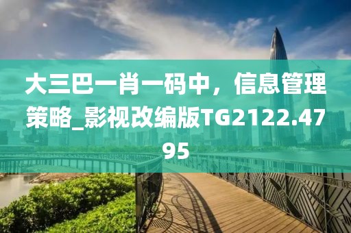 大三巴一肖一码中，信息管理策略_影视改编版TG2122.4795