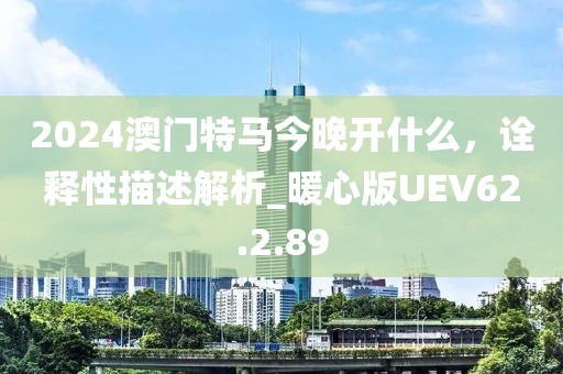 2024澳门特马今晚开什么，诠释性描述解析_暖心版UEV62.2.89
