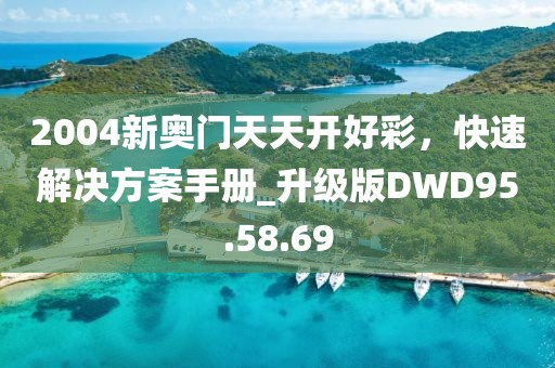 2004新奥门天天开好彩，快速解决方案手册_升级版DWD95.58.69
