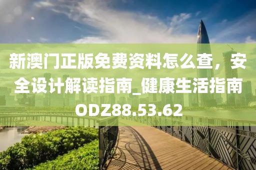 新澳门正版免费资料怎么查，安全设计解读指南_健康生活指南ODZ88.53.62
