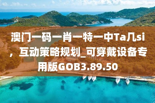 澳门一码一肖一特一中Ta几si，互动策略规划_可穿戴设备专用版GOB3.89.50