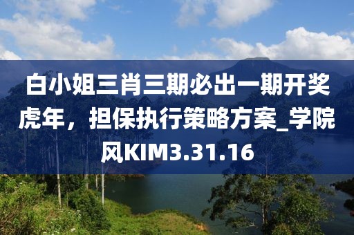 白小姐三肖三期必出一期开奖虎年，担保执行策略方案_学院风KIM3.31.16
