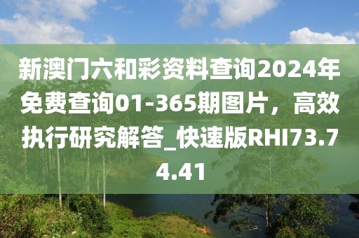 新澳门六和彩资料查询2024年免费查询01-365期图片，高效执行研究解答_快速版RHI73.74.41