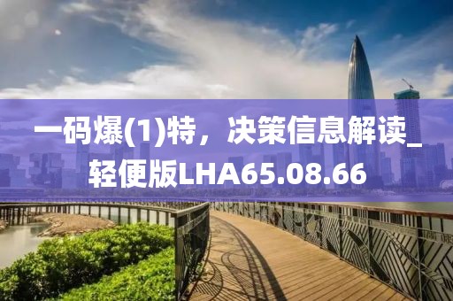 一码爆(1)特，决策信息解读_轻便版LHA65.08.66
