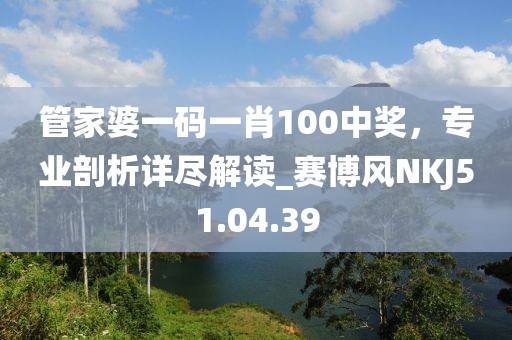 管家婆一码一肖100中奖，专业剖析详尽解读_赛博风NKJ51.04.39