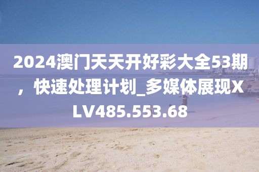 2024澳门天天开好彩大全53期，快速处理计划_多媒体展现XLV485.553.68