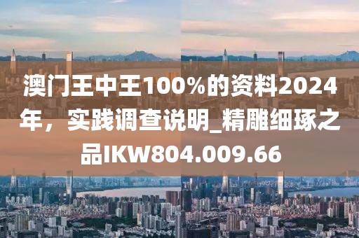 澳门王中王100%的资料2024年，实践调查说明_精雕细琢之品IKW804.009.66