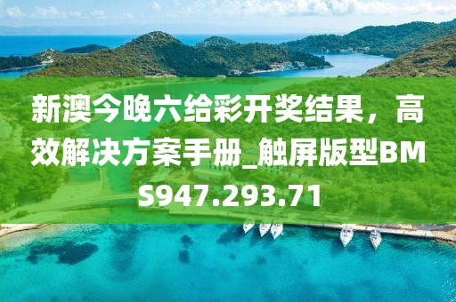 新澳今晚六给彩开奖结果，高效解决方案手册_触屏版型BMS947.293.71