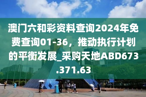 澳门六和彩资料查询2024年免费查询01-36，推动执行计划的平衡发展_采购天地ABD673.371.63