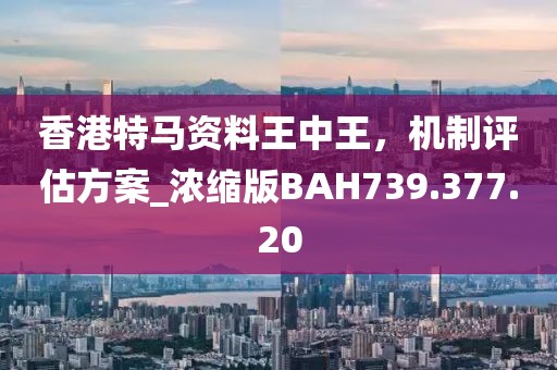 香港特马资料王中王，机制评估方案_浓缩版BAH739.377.20