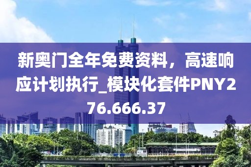 新奥门全年免费资料，高速响应计划执行_模块化套件PNY276.666.37