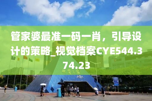 管家婆最准一码一肖，引导设计的策略_视觉档案CYE544.374.23