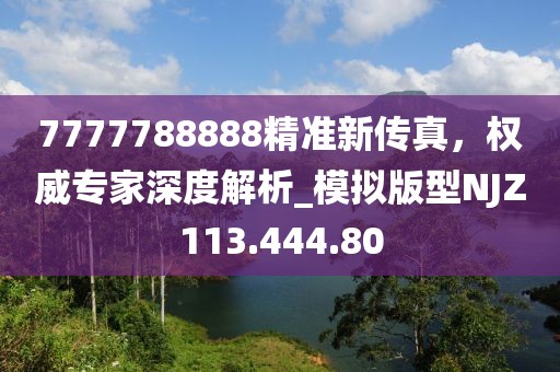 7777788888精准新传真，权威专家深度解析_模拟版型NJZ113.444.80