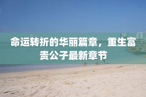 命运转折的华丽篇章，重生富贵公子最新章节