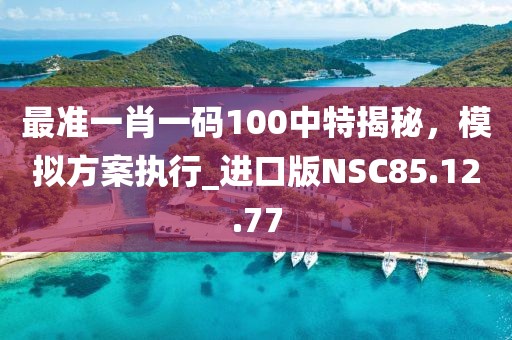 最准一肖一码100中特揭秘，模拟方案执行_进口版NSC85.12.77