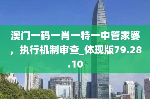 澳门一码一肖一特一中管家婆，执行机制审查_体现版79.28.10
