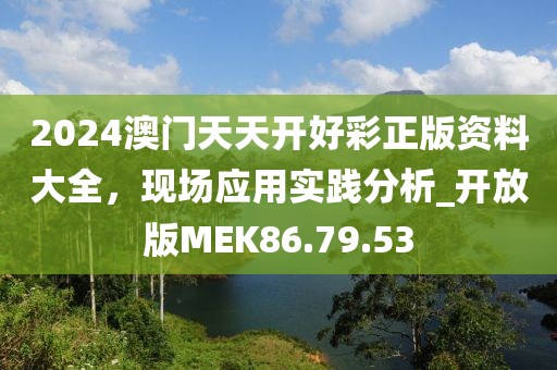 2024澳门天天开好彩正版资料大全，现场应用实践分析_开放版MEK86.79.53