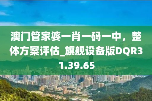 澳门管家婆一肖一码一中，整体方案评估_旗舰设备版DQR31.39.65