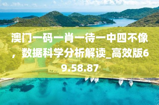 澳门一码一肖一待一中四不像，数据科学分析解读_高效版69.58.87