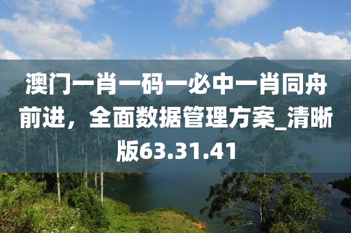 澳门一肖一码一必中一肖同舟前进，全面数据管理方案_清晰版63.31.41