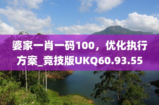 婆家一肖一码100，优化执行方案_竞技版UKQ60.93.55