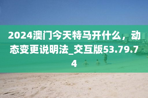 2024澳门今天特马开什么，动态变更说明法_交互版53.79.74
