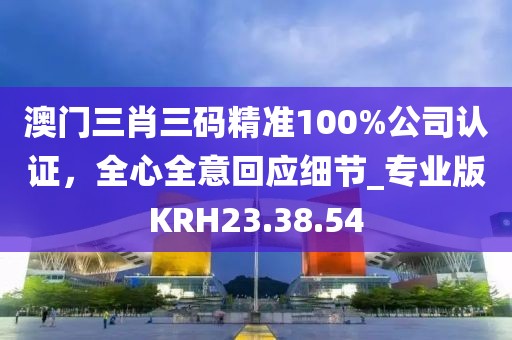 澳门三肖三码精准100%公司认证，全心全意回应细节_专业版KRH23.38.54
