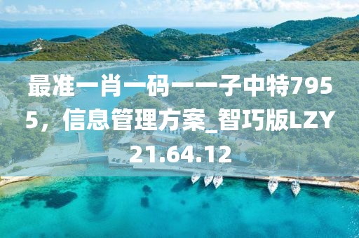 最准一肖一码一一子中特7955，信息管理方案_智巧版LZY21.64.12