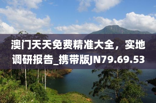 澳门天天免费精准大全，实地调研报告_携带版JN79.69.53