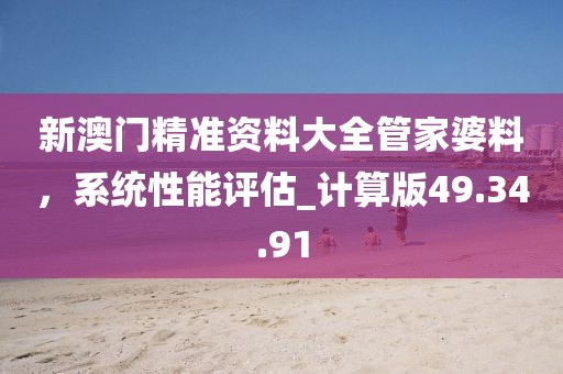 新澳门精准资料大全管家婆料，系统性能评估_计算版49.34.91